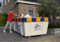 Afvalcontainer voor de deur
