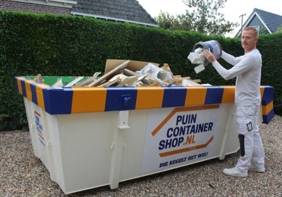 bouwafval container verhuizen