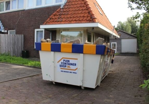 container voor puinafval