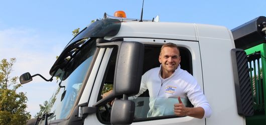 Chauffeur van Puincontainershop