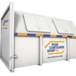 Puincontainer 10m3 gesloten